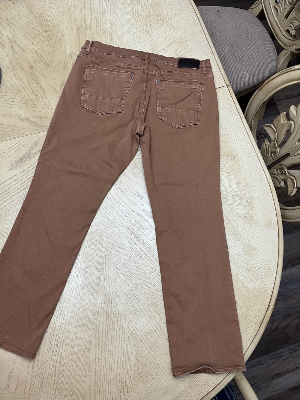 Men's Brown Slim Fit Pants